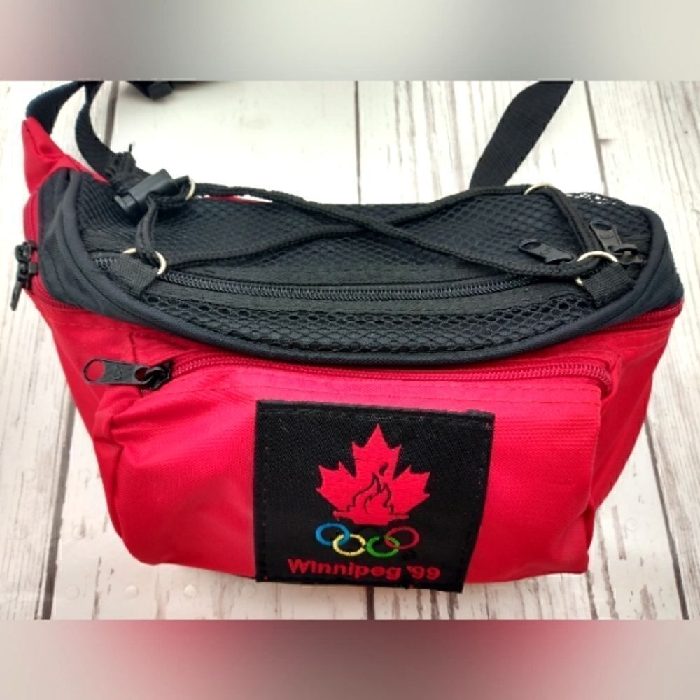 1999 Pan Am Games Belt Bag Winnipeg Canada Bum Bag Unisex Vintage Men's Women's - Picture 6 of 12